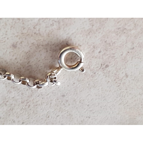 341 - Leaf Clover Silver (.925) Bracelet (L:20cm)