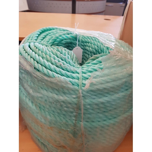 422 - Plastic Reel Rope HDPE, Green (For Marine)