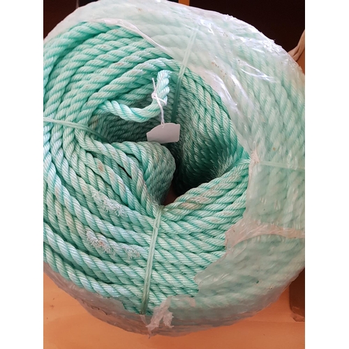 422 - Plastic Reel Rope HDPE, Green (For Marine)