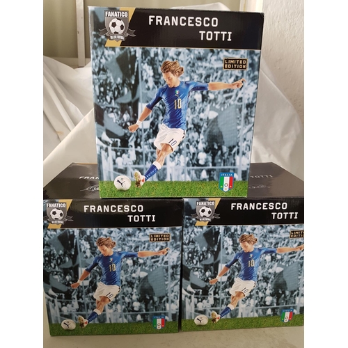 471 - 4 x Football Players Figurines inc; 3 x Francesco Totti and 1 x Paolo Di Canio (1/9 Scale Polystone ... 