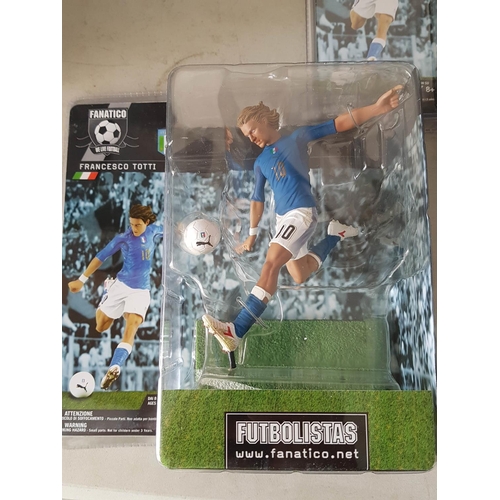 549 - Francesco Totti Collection of 6 x Football Players Figurines (Polystone Resin Statue)