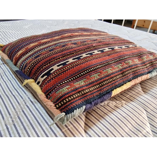 679 - Pair of Hand Woven Caucasian Wool Cushions, (Approx. 43 x 40cm), (2)