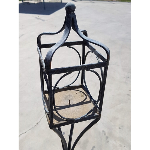 692 - Tall Metal Art Out / In Door Candle Holder (H:130cm)