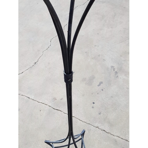 692 - Tall Metal Art Out / In Door Candle Holder (H:130cm)