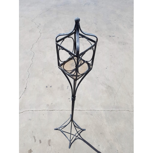 692 - Tall Metal Art Out / In Door Candle Holder (H:130cm)