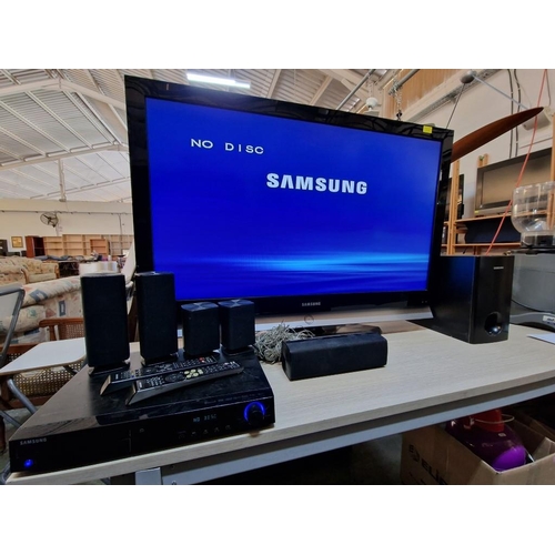 268 - Samsung 46'' TV (Model: LE46M51BX), Together with Samsung Home Cinema System (Model: HT-Z310)

Nb. B... 