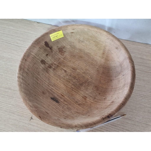 421 - Large Wooden Salad Bowls (Ø31cm x H:8.5cm)