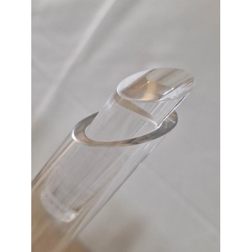 482 - Modern Glass Wine Decanter with Matching Stopper