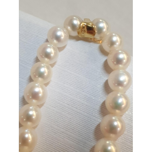 241 - Cultured Pearl / 14ct Gold Butterfly Motif Ladies Bracelet, Clasp 1/20, 10k Gold Filled