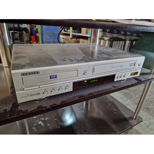 703 - DVD / Video Combi Player and TV Stand (DVD / Video Untested), (2)