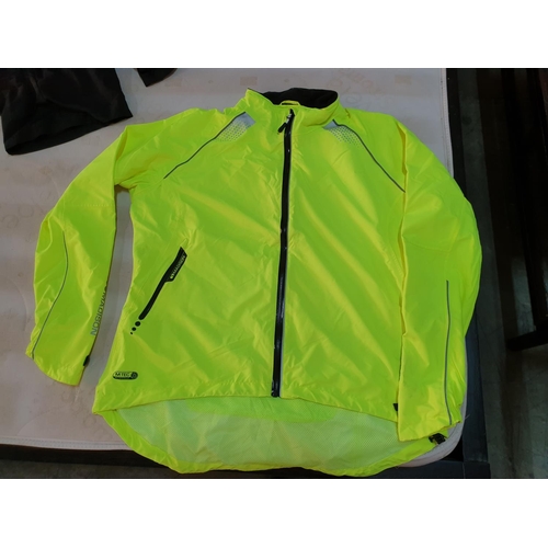 128 - Large Collection of Men's (Size L, XL) Cycling Clothes, Shirts, Shorts, Waterproof Jackets, Cycling ... 