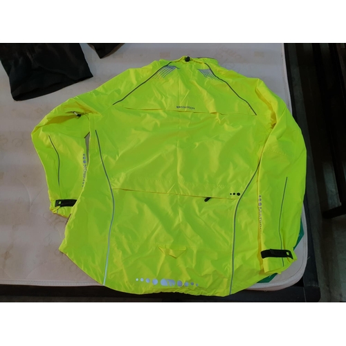 128 - Large Collection of Men's (Size L, XL) Cycling Clothes, Shirts, Shorts, Waterproof Jackets, Cycling ... 