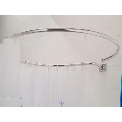 140 - Chrome Plated Shower Rail (Ø81cm)