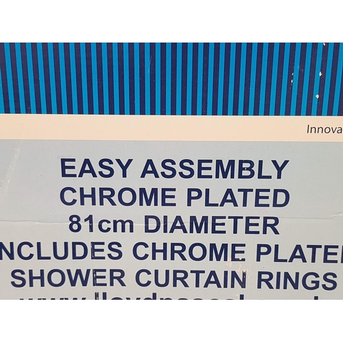 140 - Chrome Plated Shower Rail (Ø81cm)