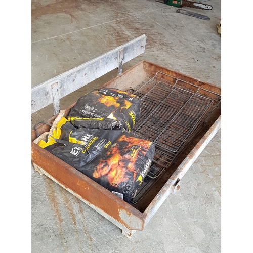 24 - Large Table BBQ (67 x 101cm) Extra Charcoal