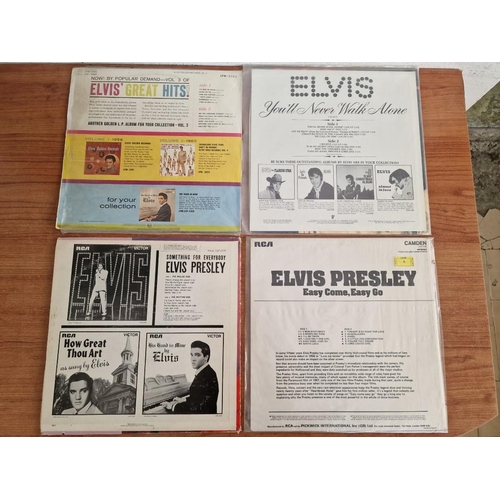 641 - Collection of 4 x Elvis Presley LP Vinyl Records; Something for Everybody, Easy Come Easy Go, Elvis ... 