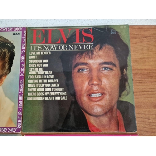 643 - Collection of 4 x Elvis Presley LP Vinyl Records; Rare Elvis, It's Now or Never, I Got Lucky and Fro... 