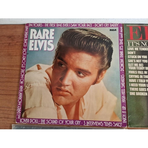 643 - Collection of 4 x Elvis Presley LP Vinyl Records; Rare Elvis, It's Now or Never, I Got Lucky and Fro... 