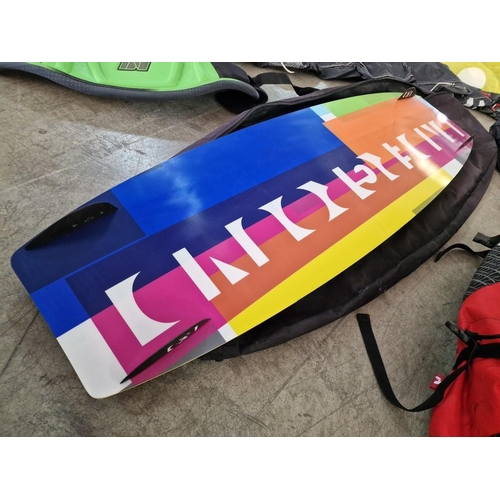 767 - Kitesurfing Set; Underground Swank 134 x 40 Kiteboard in Jobe Carry Bag, Best Kahoona Plus V6 11.5m ... 