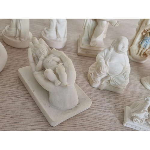 87 - Collection of 10 x Ornaments, Mostly Alabaster, (10)