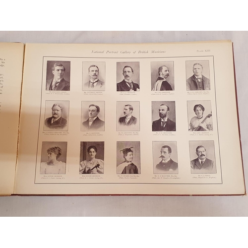 817 - National Portrait Gallery of British Musicians, John Warriner Antique Book