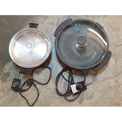 833 - Vintage and Retro Electric Pans with Lids (A/F, Un-Tested), (2)