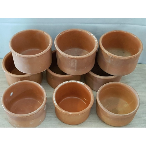 447 - Collection of 9 x Terracotta Dishes (Approx Ø11.5cm x H:7.5cm each)