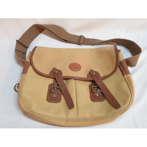 245 - Vintage Barbour Canvas / Leather Shooting Fishing Game Bag