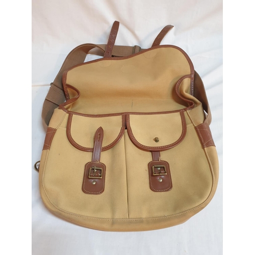 245 - Vintage Barbour Canvas / Leather Shooting Fishing Game Bag