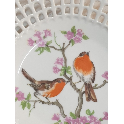 270 - Wallendorf Porzellan Made in Germany Vintage Lace Porcelain Plate with Bird Pattern (Ø21.5cm) and Wo... 