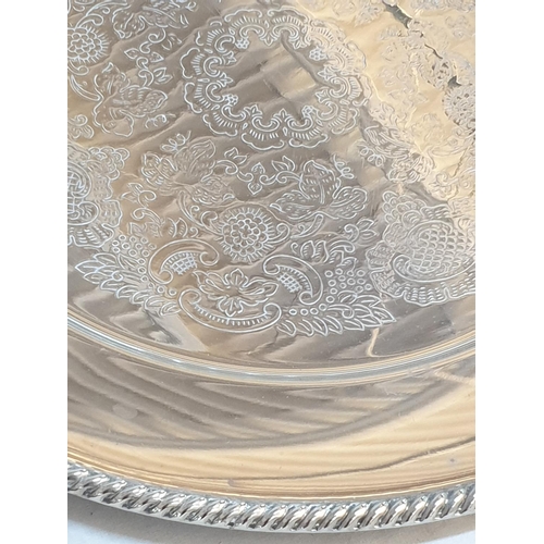 446 - Set of 6 x Vintage Style Classic Pattern Silver Plated Underplated (Ø29cm each)