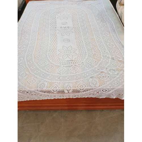 398 - 2 x Cotton Hand Made Table Cloths