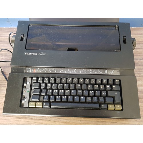 493 - Silver Reed EX43N, Electronic Compact Typewriter (Un-Tested)