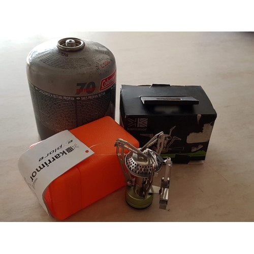 191 - Camping Accessories inc; Karrimor Explore Stove Outdoor & Coleman Propane / Butane Mixture and Colem... 