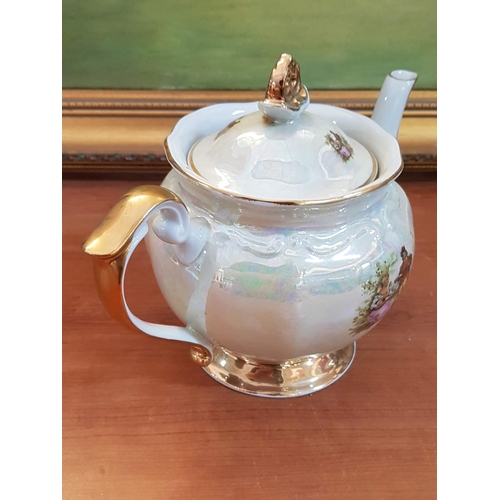 193 - Vintage Large Porcelain Tea Pot 