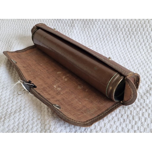 104 - Vintage Three Drawer Leather Coated Telescope 'Ranger', x30, by 'Enbeeco' London, Made in England. (... 