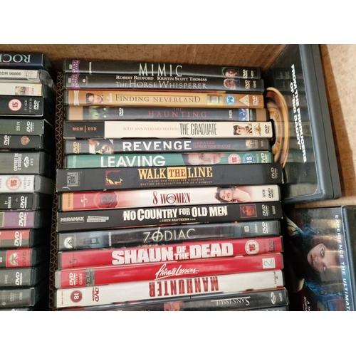 179 - Box with Large Qty of Assorted DVDs (see multiple catalogue photos for titles)