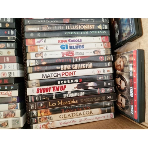 179 - Box with Large Qty of Assorted DVDs (see multiple catalogue photos for titles)