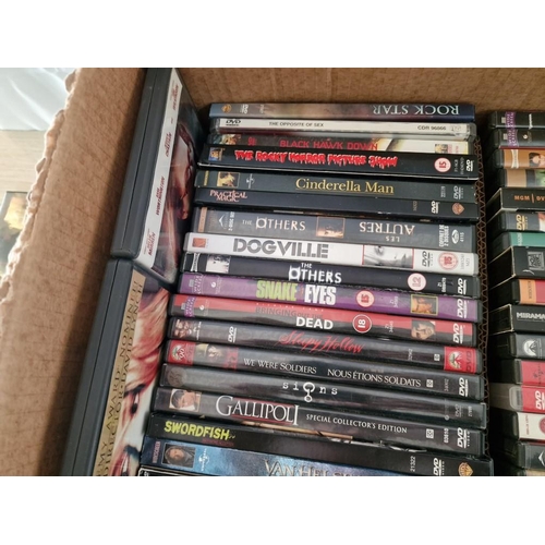 179 - Box with Large Qty of Assorted DVDs (see multiple catalogue photos for titles)