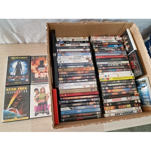 180 - Box with Large Qty of Assorted DVDs (see multiple catalogue photos for titles)