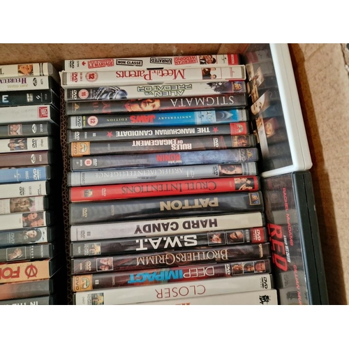 180 - Box with Large Qty of Assorted DVDs (see multiple catalogue photos for titles)