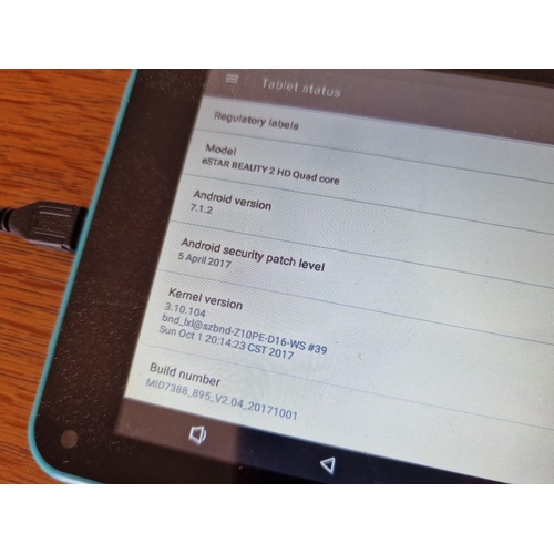 120 - e-Star Tablet, (Model: Beauty 2 HD Quad Core), * Basic Test and Working, Factory Reset *