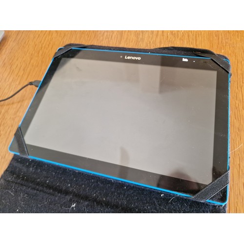 112 - Lenovo Tablet (Model: TB-X103F) with Case / Folding Cover, * Basic Test and Working, Factory Reset *