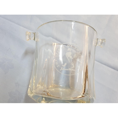 540 - 6 x Vintage Heavy Cut Crystal Golf Themed Tankards, 4 x White Metal Glass Drinks Coaster, Johnnie Wa... 