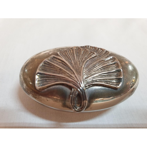 546 - Vintage Silver Plated Lidded Caviar Dish / Liner Stamped 