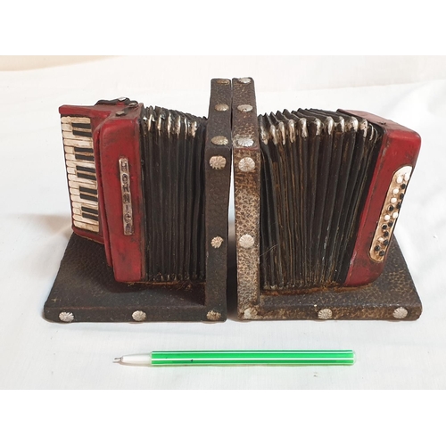 63 - Red Accordion Bookend