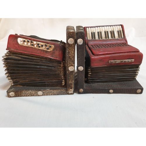 63 - Red Accordion Bookend