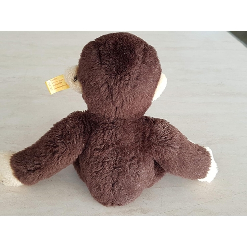 7 - Steiff Little Friend Koko Monkey Toy (280122) Hand Made, Approx 25 - 26cm Made from Soft Woven Fur i... 