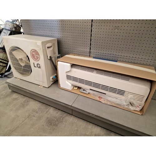 820 - LG 9,000 Btu Air Conditioning Unit (Spilt Unit For Heating & Cooling), Model: G09AH.