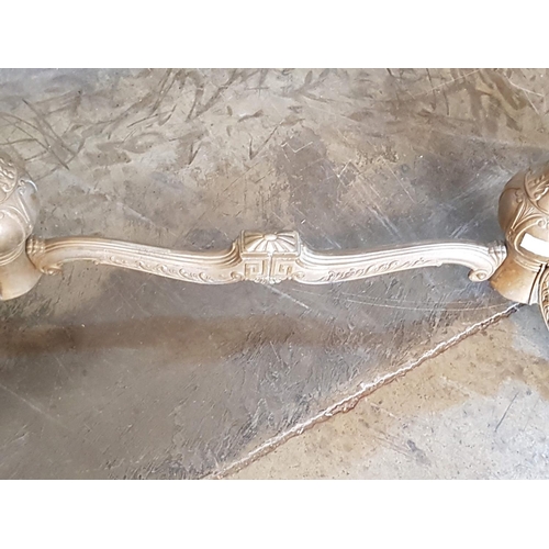 843 - Vintage Style Ornate Brass Coffee Table Legs